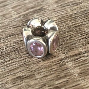 Pink Crystal Pandora Charm
